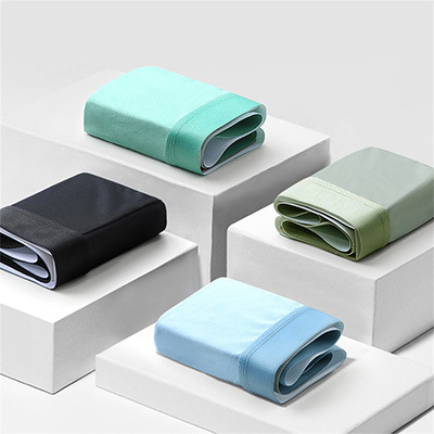 Calzoncillos Bóxer de Seda de Hielo para Hombre, Antibacterianos, Transpirables, de Verano, de Cuatro Puntas