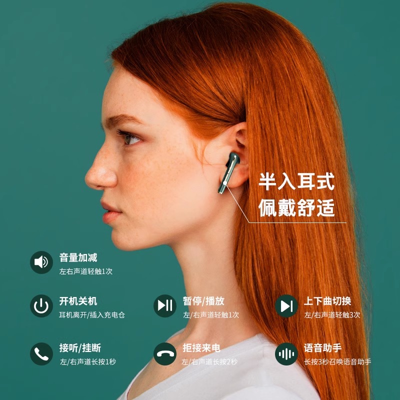 J18 auriculares Bluetooth inalámbrico auriculares Bluetooth reducción de ruido modelo privado TW en la oreja auriculares deportes auriculares inalámbricos Bluetooth