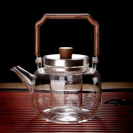 玻璃煮茶壶烧水壶泡茶壶自动蒸茶器内胆电陶炉提梁养生壶功夫茶具