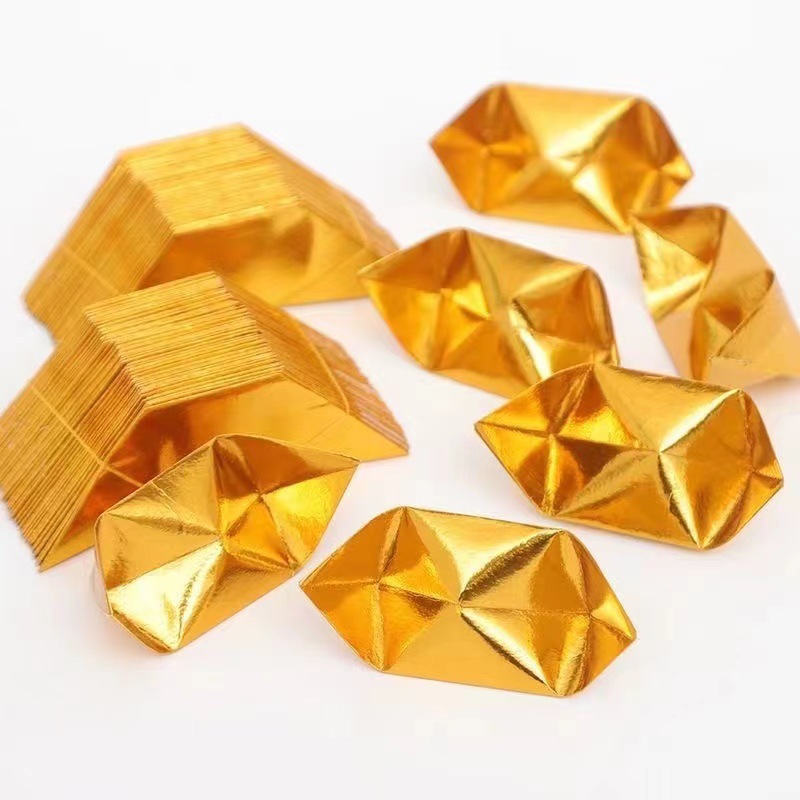 Sacrificial Supplies Semi-finished Gold Ghost Money Paper Ingot Spring Festival Qingming Sweeping Burning Seventh_voghion.com