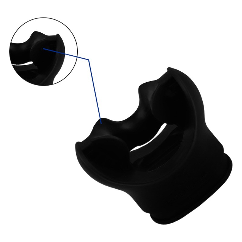 HOTDIVE snorkeling boquilla de silicona cabeza secundaria tubo de respiración dispositivo inodoro universal accesorios de buceo equipo de buceo