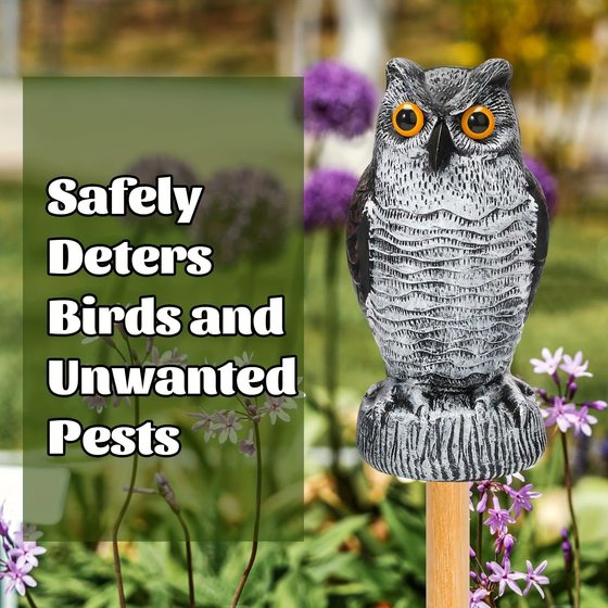 in stock Factory Owl Bait Scare Birds Fake Owl Scarecrow Outdoor Garden Balcony Porch Plastic