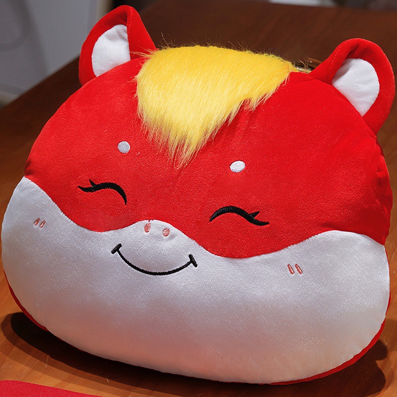 Año del Caballo auspicioso Caballo mano caliente almohada manta aire acondicionado manta mano caliente almuerzo almohada manta regalo de Año Nuevo