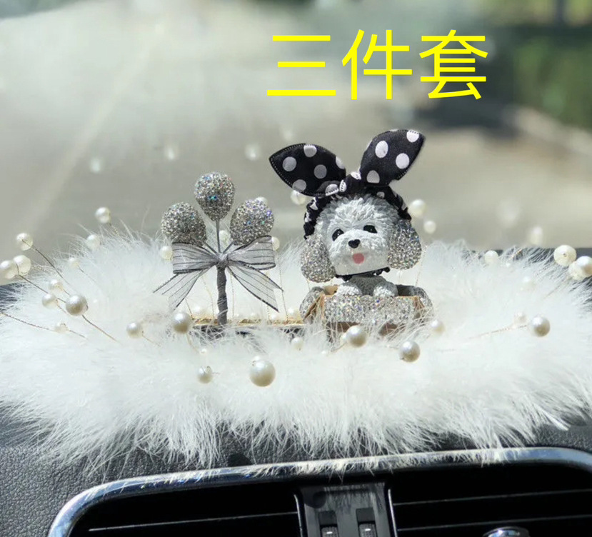 Adornos de coche con incrustaciones de diamantes Asiento de perfume de coche creativo Adornos de coche Suministros de coche Otras cerámicas Simple Beauty Night Si