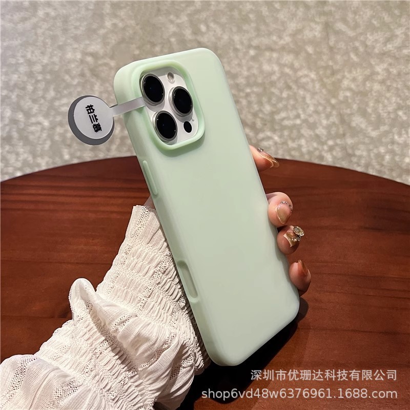 超薄型透明iPhone17promax用液体シリコン製スマホケース、Apple16一体型ボタン保護カバー|undefined