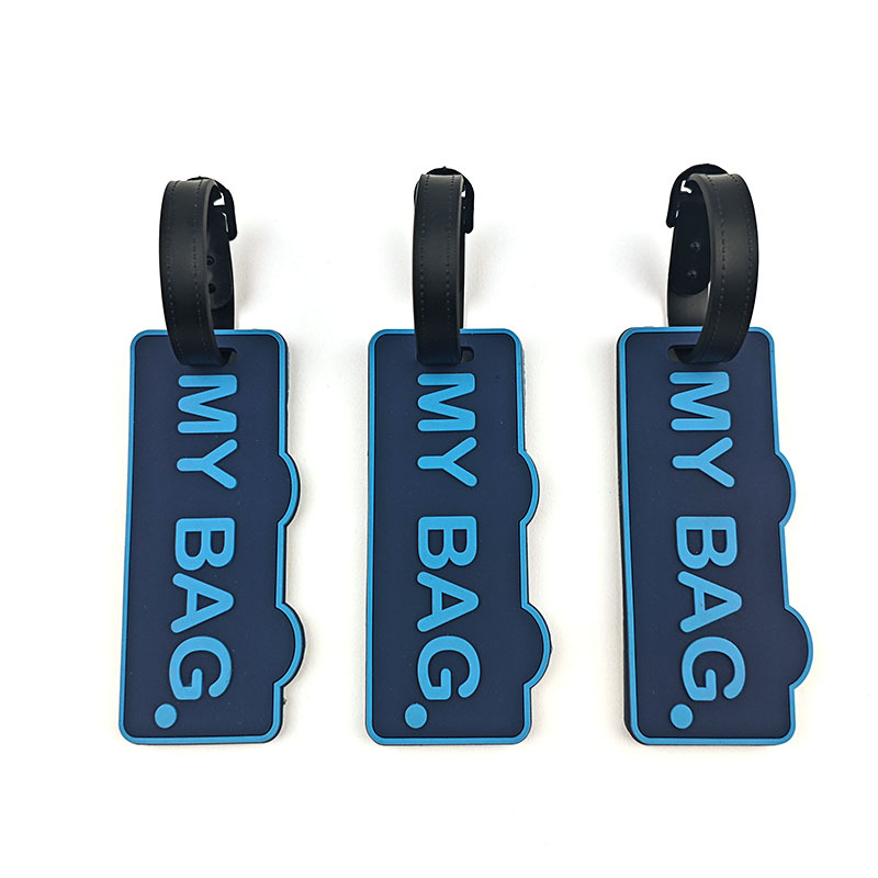 Cross-border new product: PVC soft rubber luggage tags with English letters, silicone drip-molded flight tags, and travel anti-loss luggage tags