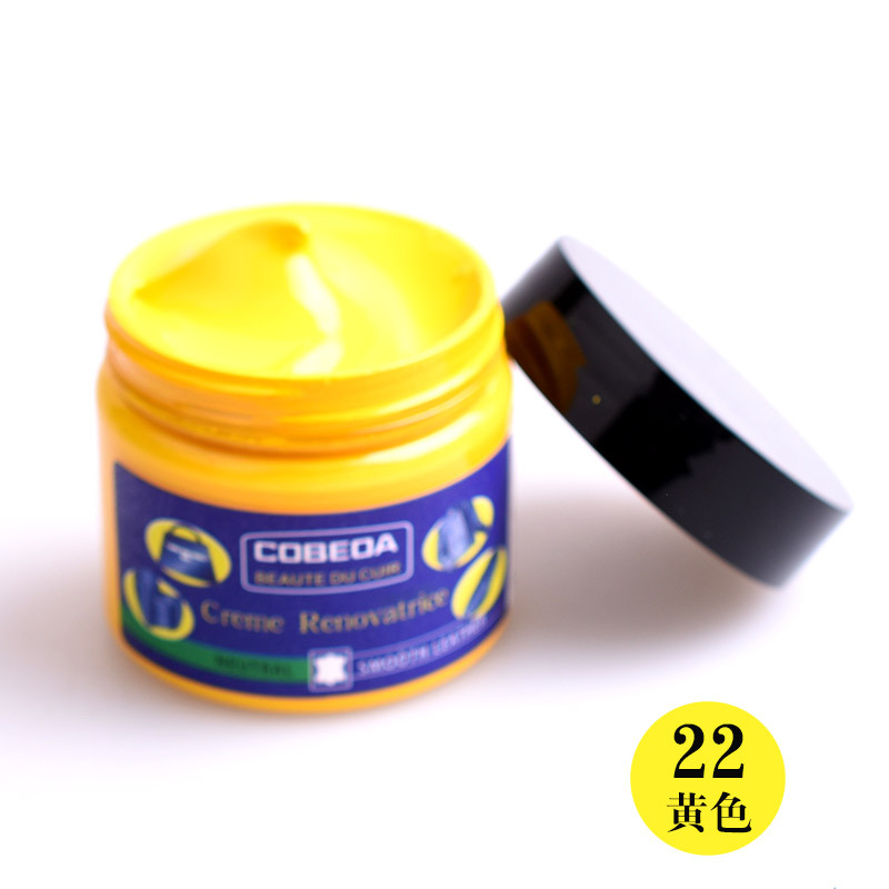 Venta directa de fábrica kangbida agente de coloración de cuero sofá bolsa de cuero para colorear zapatos de cuero de reparación de desgaste color suplemento crema