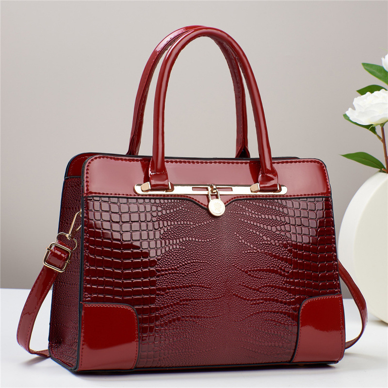Cocodrilo estampado bolsos casuales bolsos de moda para madres bolsos de hombro bolsos de mujer atmósfera de comercio exterior bolsos transfronterizos