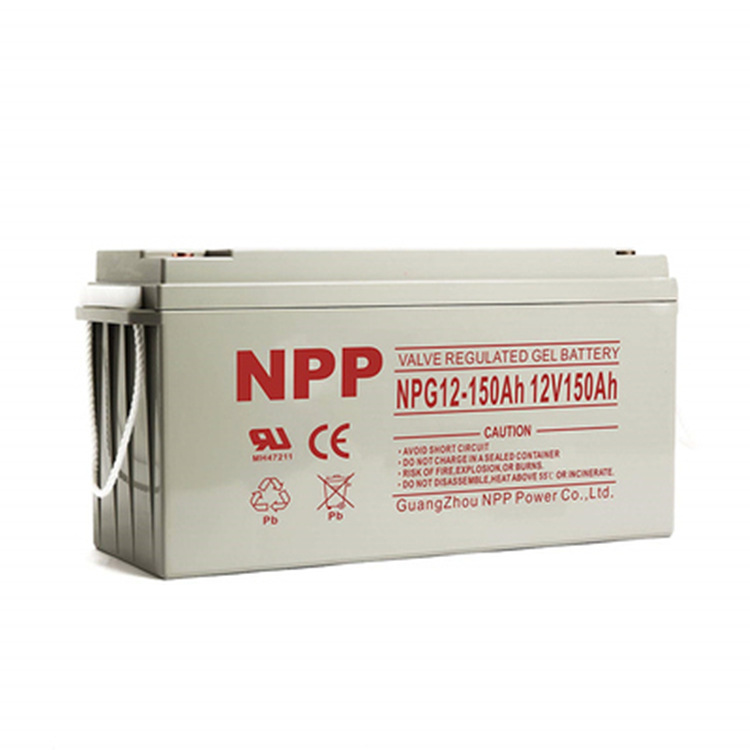 NPP耐普铅酸蓄电池NPG12-150Ah12V150AH UPS电源太阳能直流屏应急