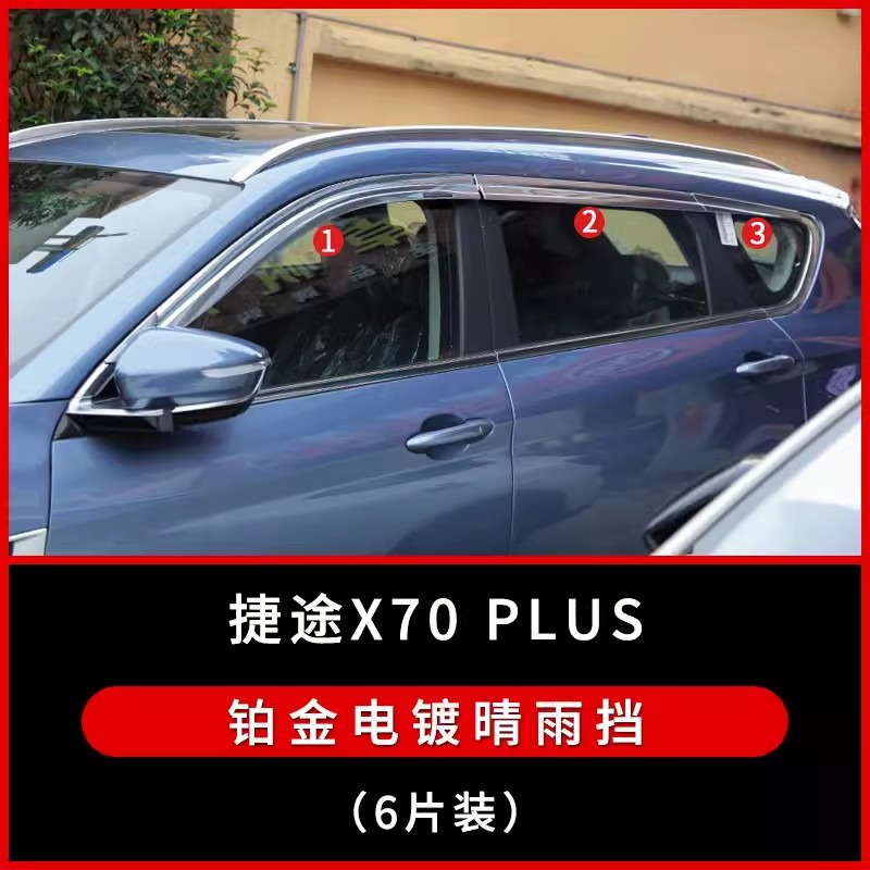 Tenxinrui aplica a Chery coche ruihu 8 más lluvia escudo EQ1 Hormiga modificado lluvia ceja galvanoplastia lluvia escudo image 19