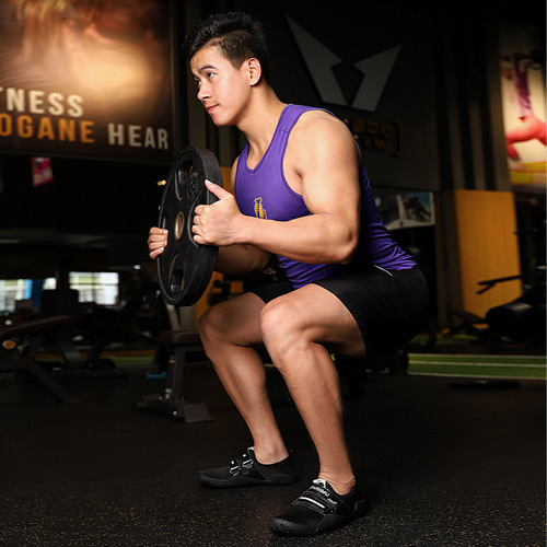 Squat, Deadlift, Powerlifting Indoor Fitness Shoes Comprehensive Training Shoes for Men and Women Adult Weightlifting Barefoot Breathable Non-slip Shoes