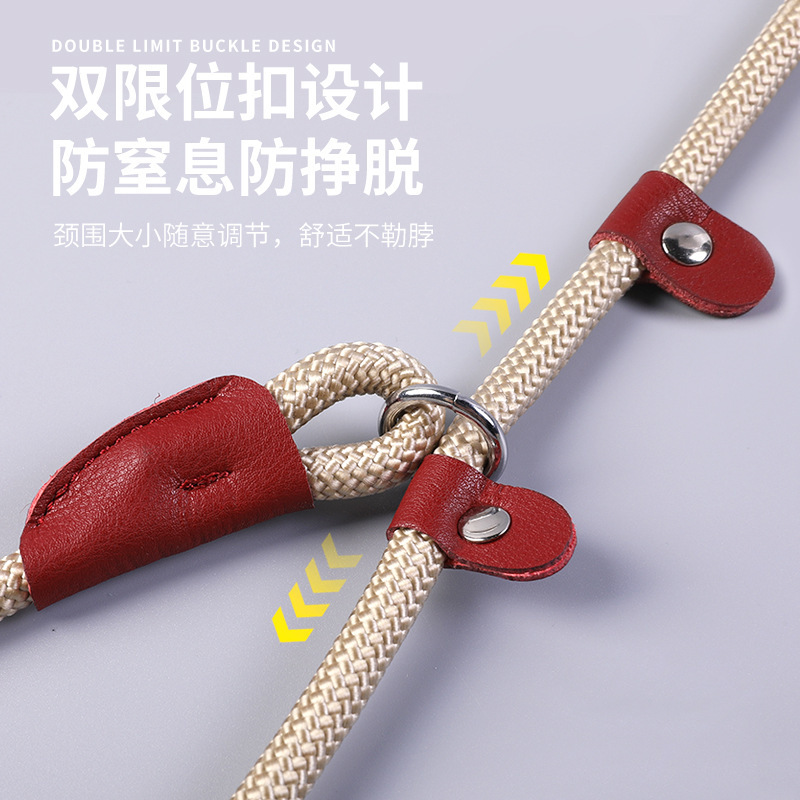 Perro P cuerda P cadena correa de perro a prueba de explosiones de punzonado Correa resistente a la tracción cadena para caminar perro entrenamiento para perros suministros para mascotas al por mayor