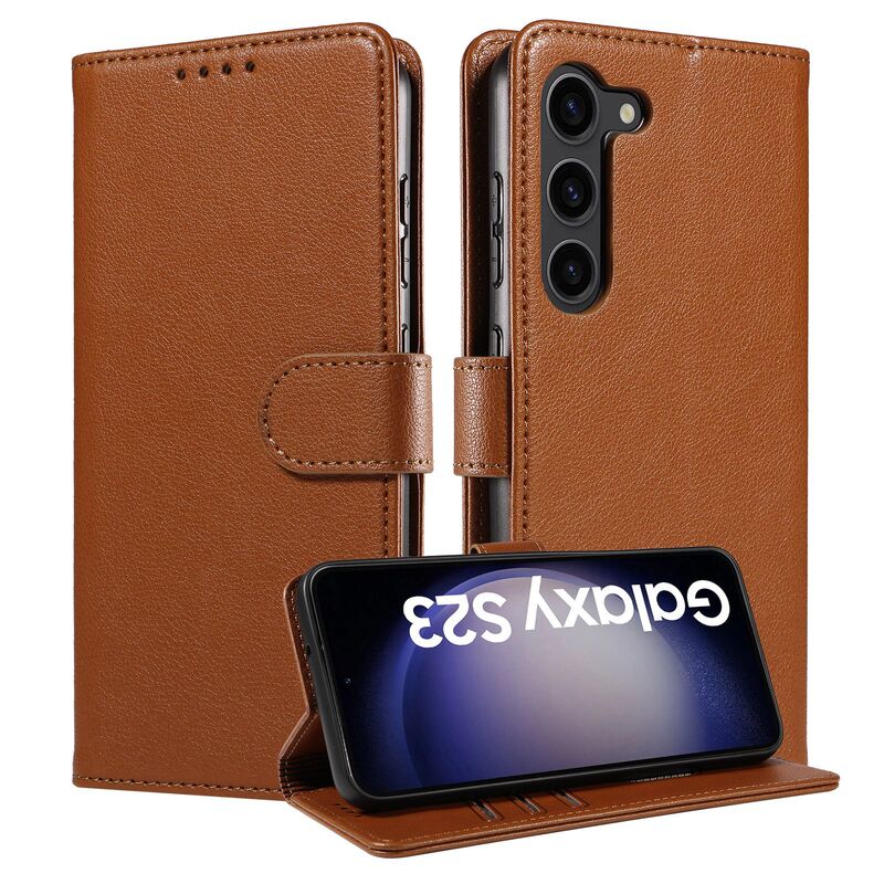 For new Samsung S24Ultra phone case A54 anti-theft brush card holder A15 flip phone protective cover