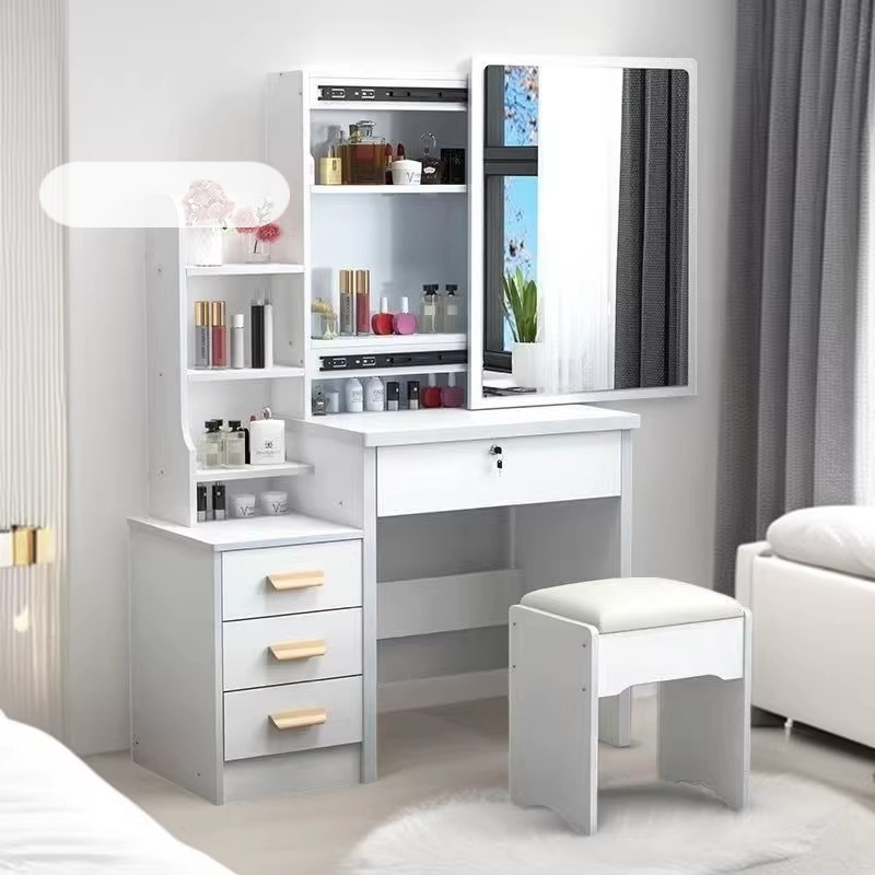 Dressing Table Bedroom Small Apartment Internet Celebrity Modern Simple Dressing Table Multi-Functional Storage Simple Mini Dressing Table