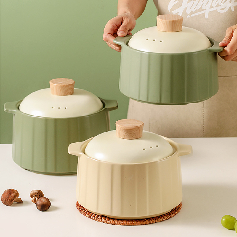 Japanese-Style Casserole Stew Pot Household Gas High Temperature Resistant Clay Pot Rice Soup Pot Soup Pot Gas Stove Large