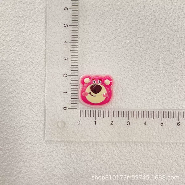Bright cartoon -rose red. Bear