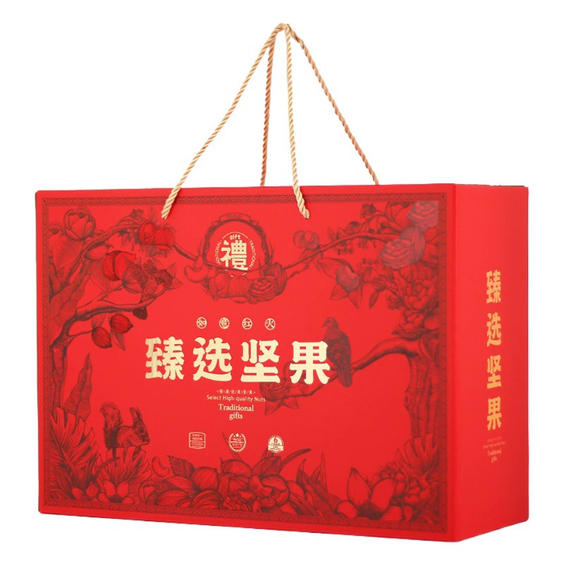 [Большой размер красных фиников и сухофруктов] Синьцзян Красный Финики упаковочная коробка ореховый мармелад Подарочная коробка 6/8 Цзинь большой гофроящик