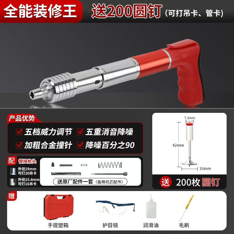 Mini Pistola Clavadora Portátil Manual para Carpintería y Techos