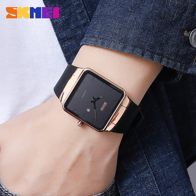 SKMEI Fashion Square reloj de hombre productos genuinos reloj de hombre de alta gama simple reloj de cuarzo impermeable