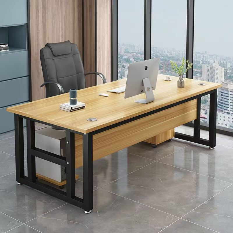 Office Desk Simple Modern Office Table Manager's Single Simple Computer Desk Desktop Table and Chair Set Boss Desk