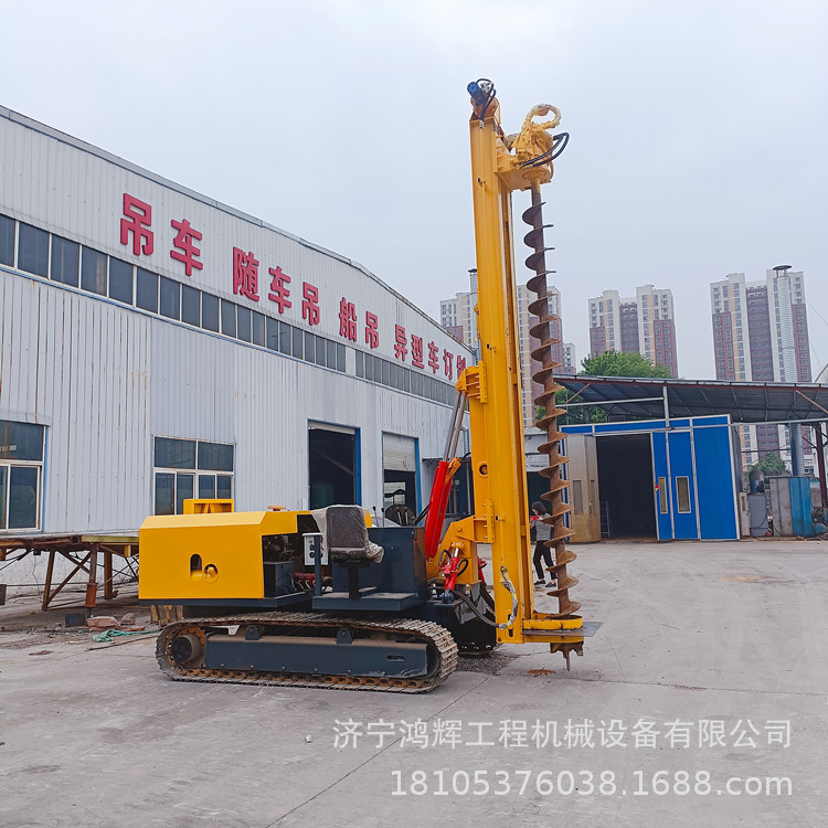 鸿辉长期供应光伏打桩机 太阳能光伏打桩机 履带式光伏打桩机厂家