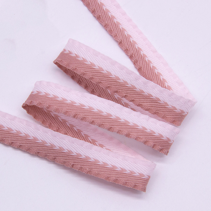 Tianyi Beauty diy toque de cabello diy cinta de encaje bicolor 1.2cm herringbone cinta de encaje bicolor