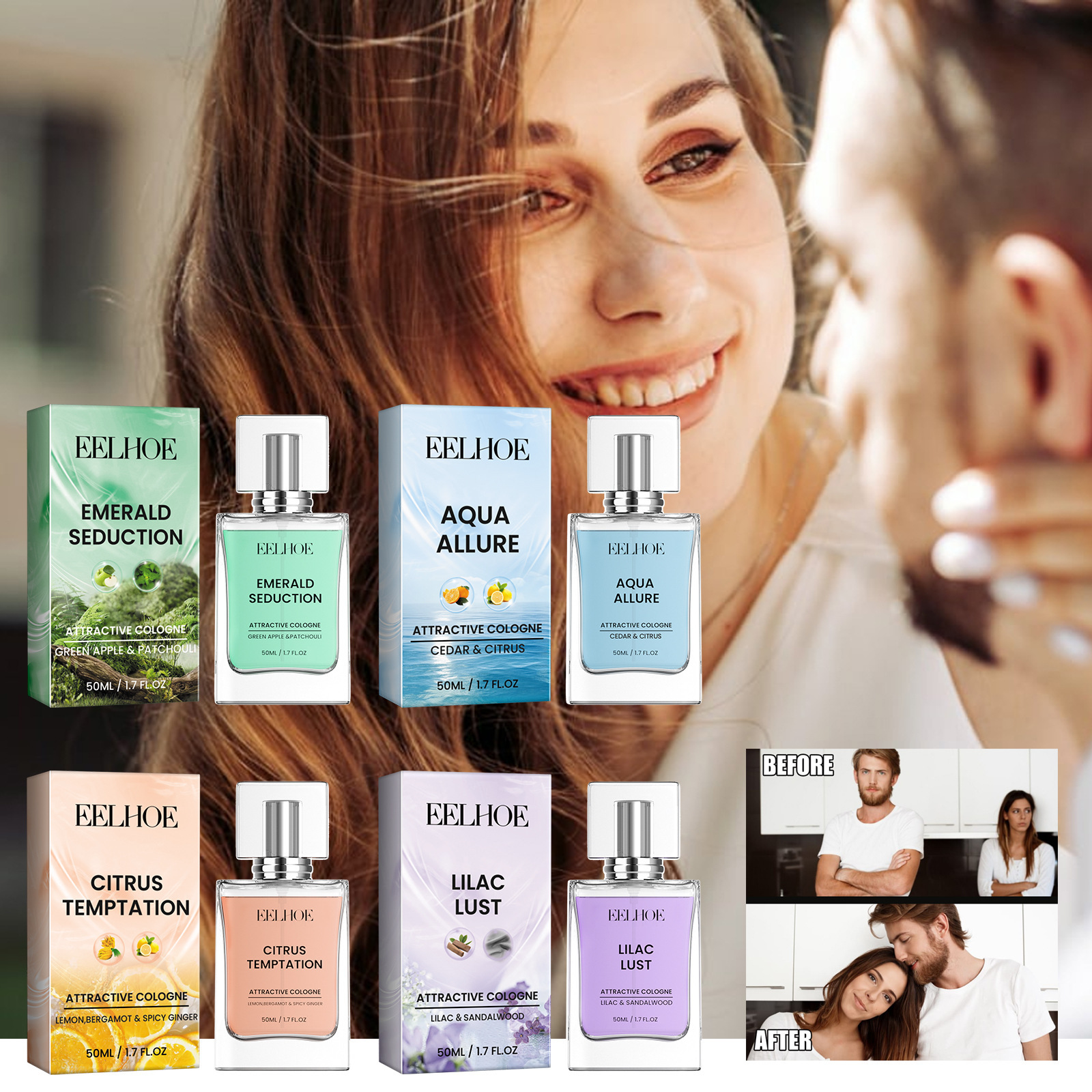 EELHOE Cupid Perfume Series Long-lasting Fragrance Couple Dating Fragrance Natural and Fresh to Take With You_voghion.com