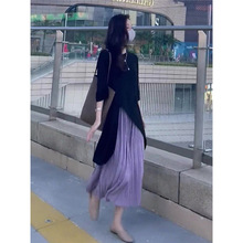 深圳南油2024高级感休闲时尚显瘦遮肉梨型身材穿搭半身裙两件套潮