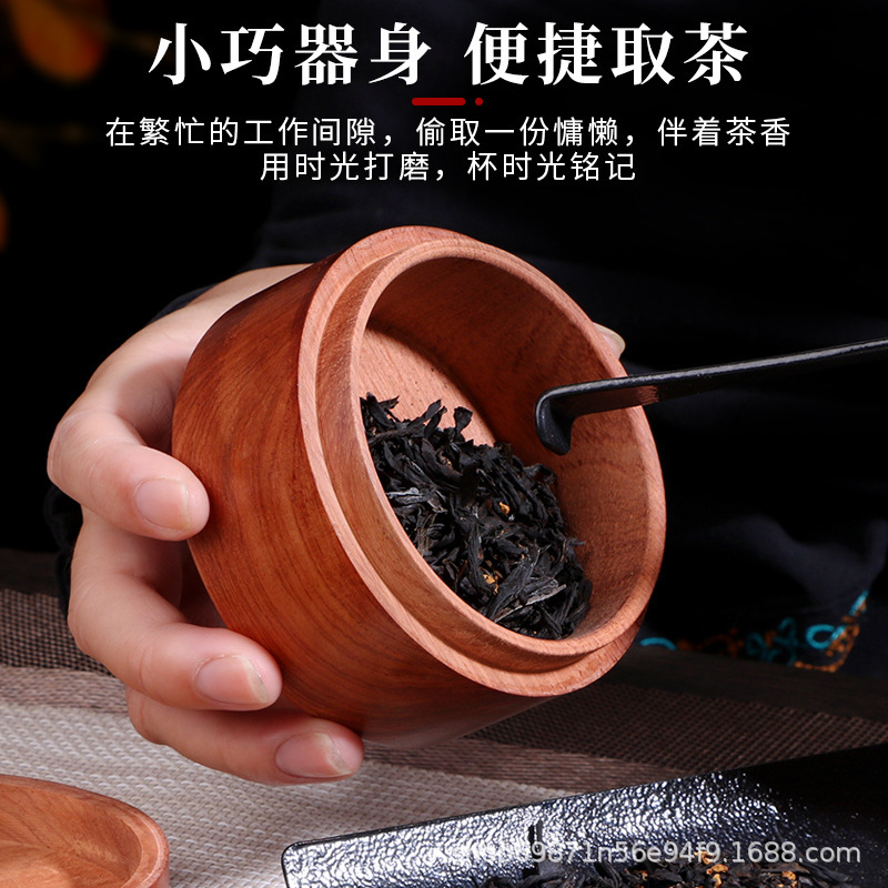 缅甸花梨木茶叶盒红木圆形收纳罐实木多用便携耳环戒指盒零食牙线|undefined