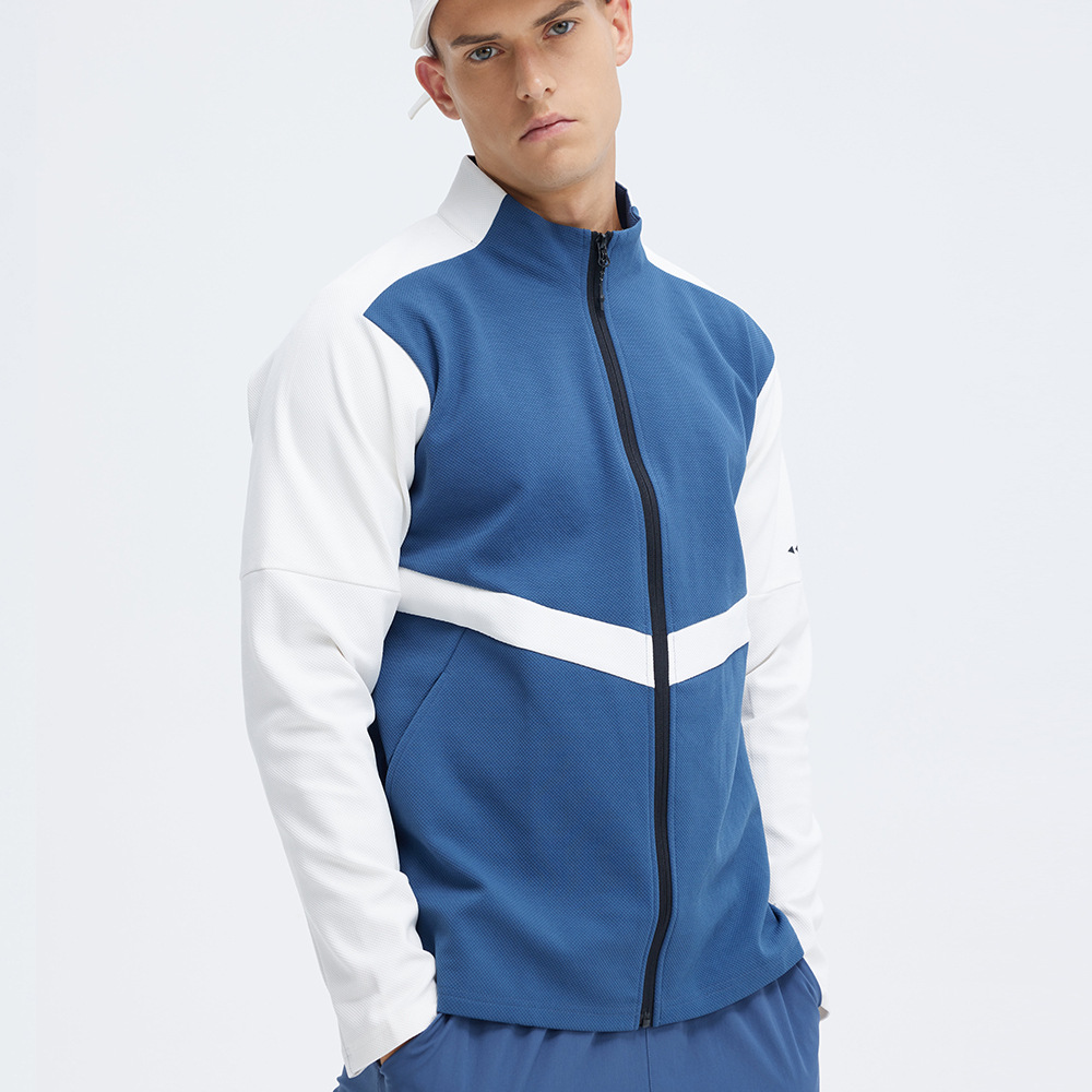 Deportes al aire libre ropa casual abrigo de secado rápido para hombres y mujeres ropa de tenis fitness Top moda collar cremallera manga larga Otoño e Invierno