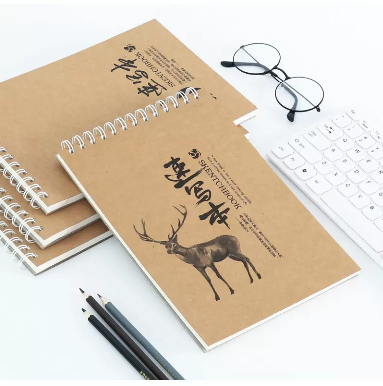 素描本A4美术本笔记本子韩国小清新记事本线圈本大学生便携批发