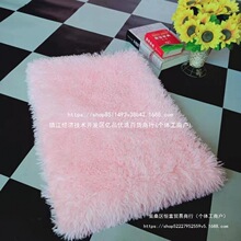 现代简约毛地毯厚丝卧室茶几家用进门脚垫进门客厅纯色长毛地毯