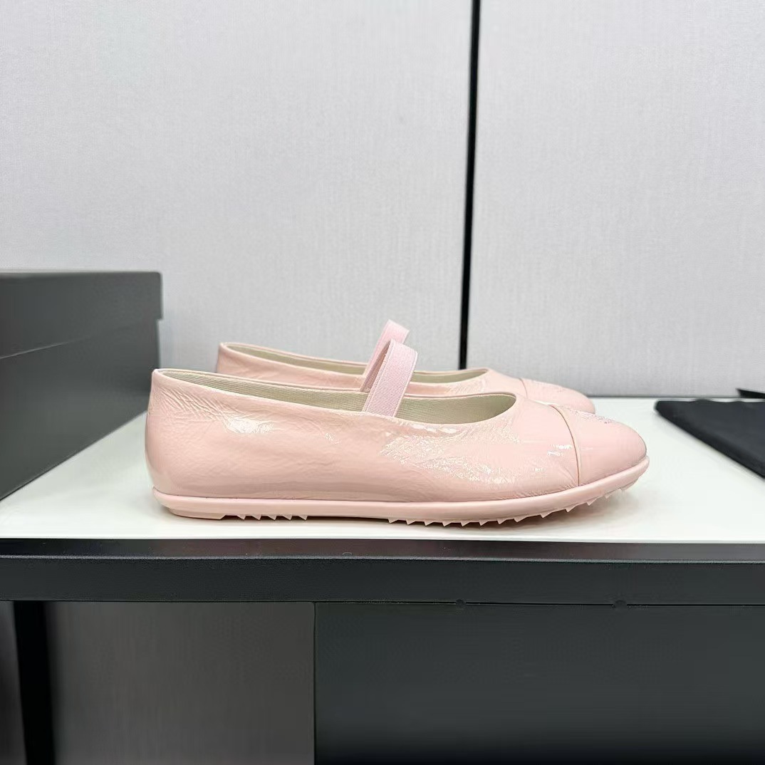 Xiao Xiang Feng 2025c Spring New Genuine Leather Flat-bottomed Loafed Ballet Shoes Women's Mary Jane Shoes