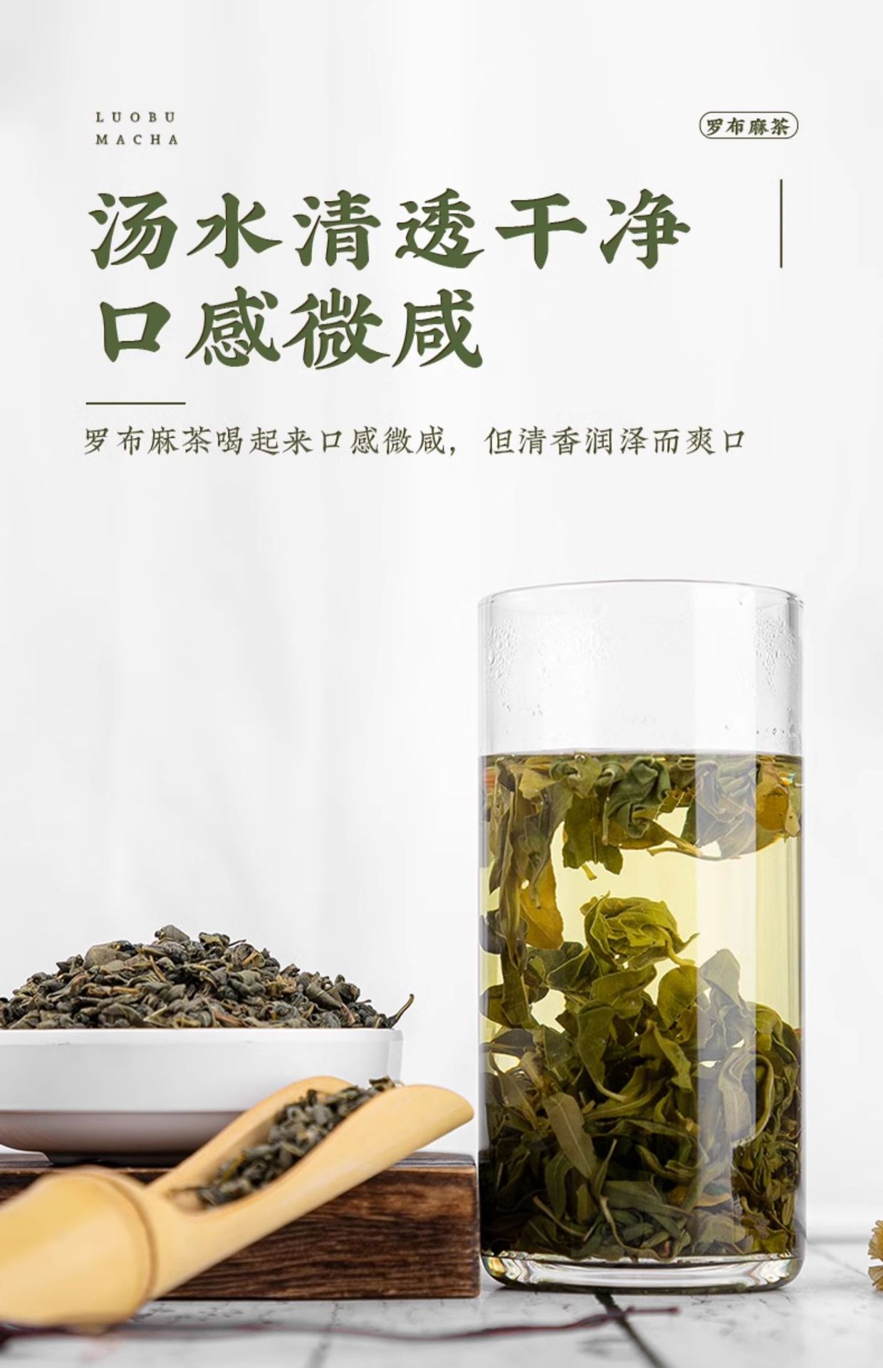 Luo Bu Ma Tea Apocynum Leaf Herbal Tea 150g Canister Daily Wellness Brew preparation
