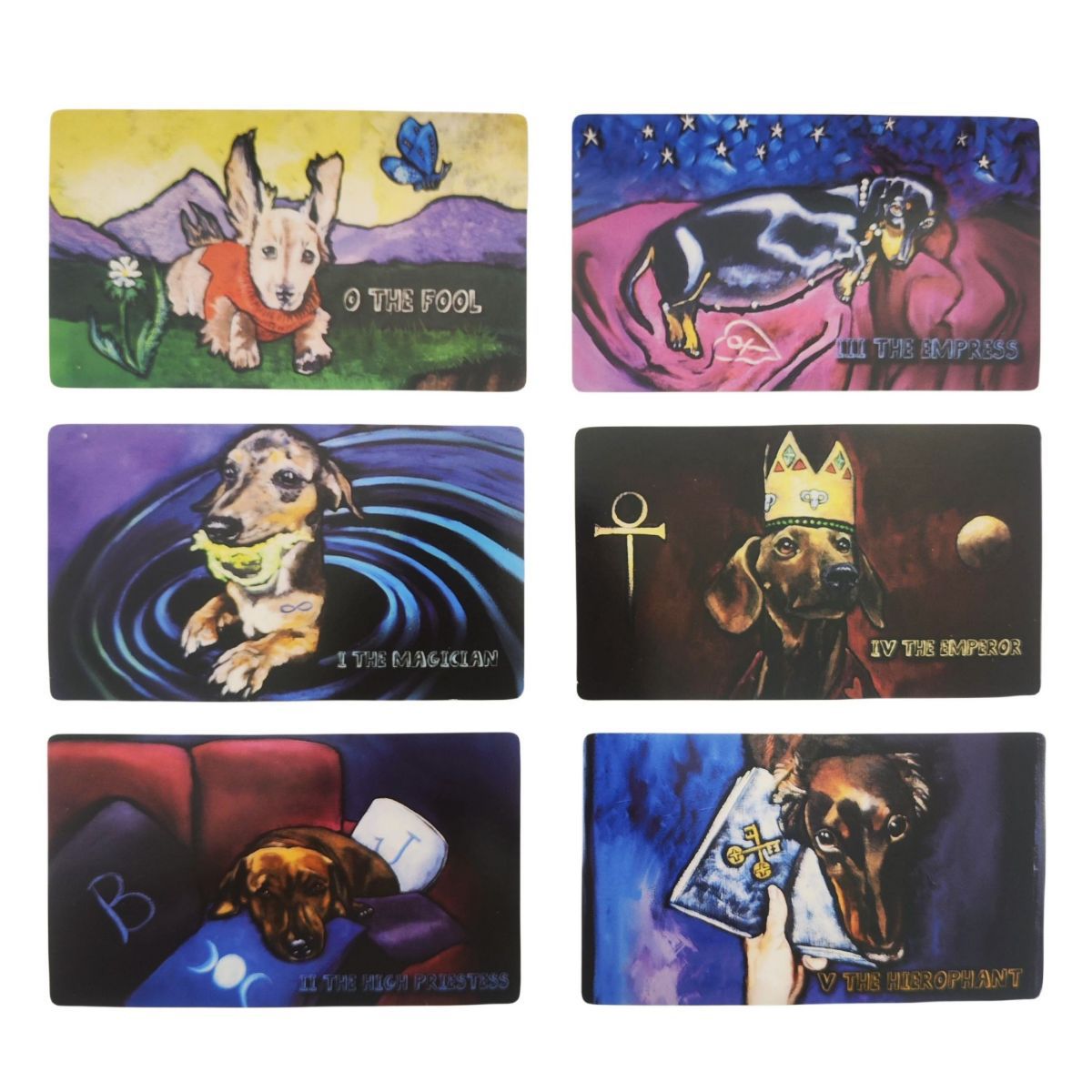The Low Rider Dachshund Tarot Cards Party Game For Dog Lovers_voghion.com