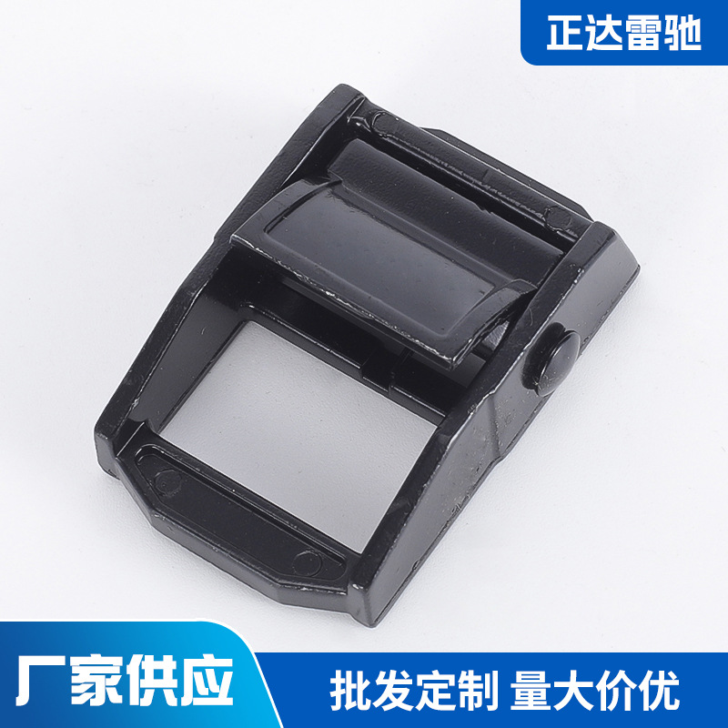 紧绳捆绑扣织带扣批发 电泳黑多齿扣锌合金拉紧器 捆绑带压扣