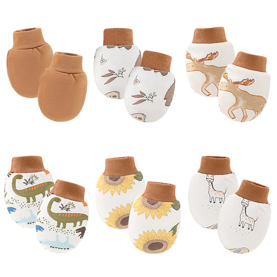 Foreign Trade Europe and the United States Cross-border E-commerce Newborn Anti-scratch Gloves Baby Anti-scratch Face Gloves Baby Protective Gloves