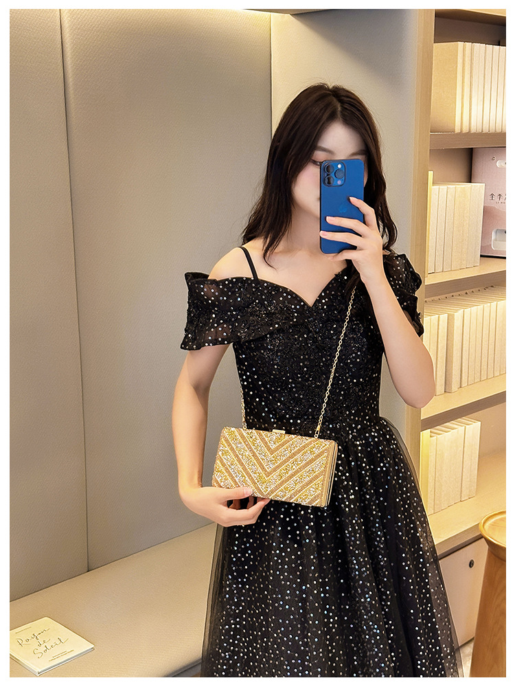 2025 Cross-border new dinner bag, European and American women's handbag, diamond-encrusted banquet clutch, evening dress bag, women's bag undefined