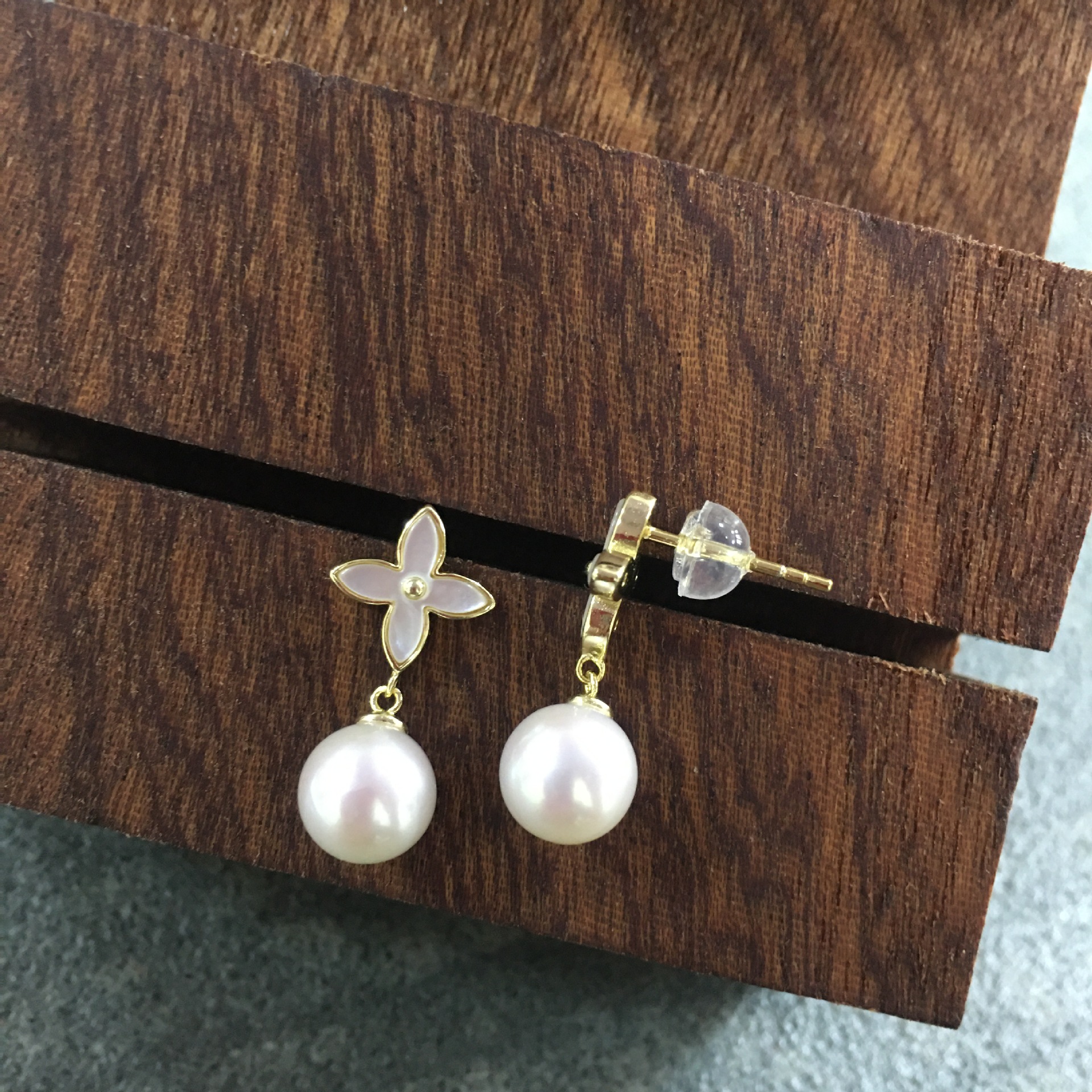 С����S925����ˮ������Ƕ7.5-8.5mm��ˮak�����׹����������