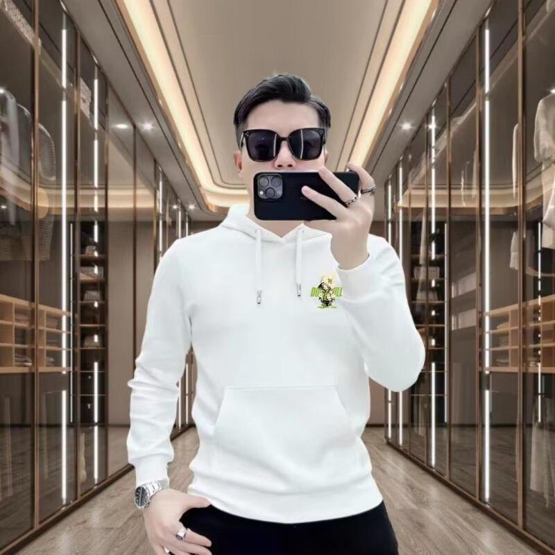 【源头工厂】欧洲站秋冬季新款连帽卫衣男欧货潮牌修身墨镜小熊印