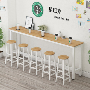Wall-Mounted Bar Table for Home Balcony, Long Bar Table, High-Legged Table, Bar Table, Wall-Mounted Narrow Table, Simple Design