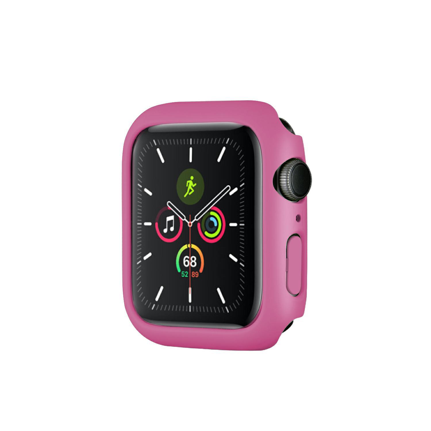 Adecuado para Apple Watch protector Shell medio paquete PC marco Apple Watch caso hueco iwatch cubierta protectora al por mayor