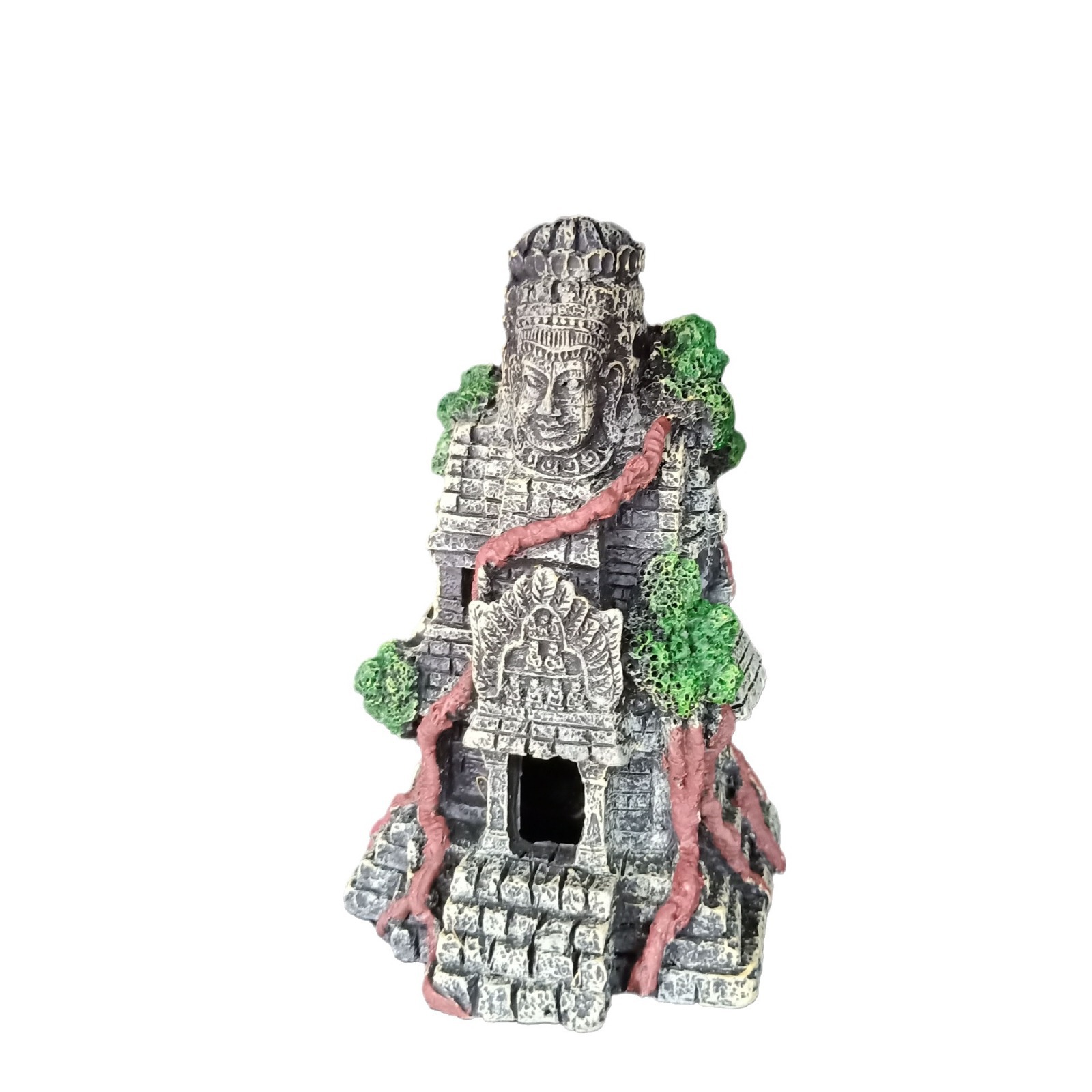 Templo budista montaña Dios templo estatua resina paisajismo artesanía bonsai decoración pecera natación peces acuario Casa de refugio