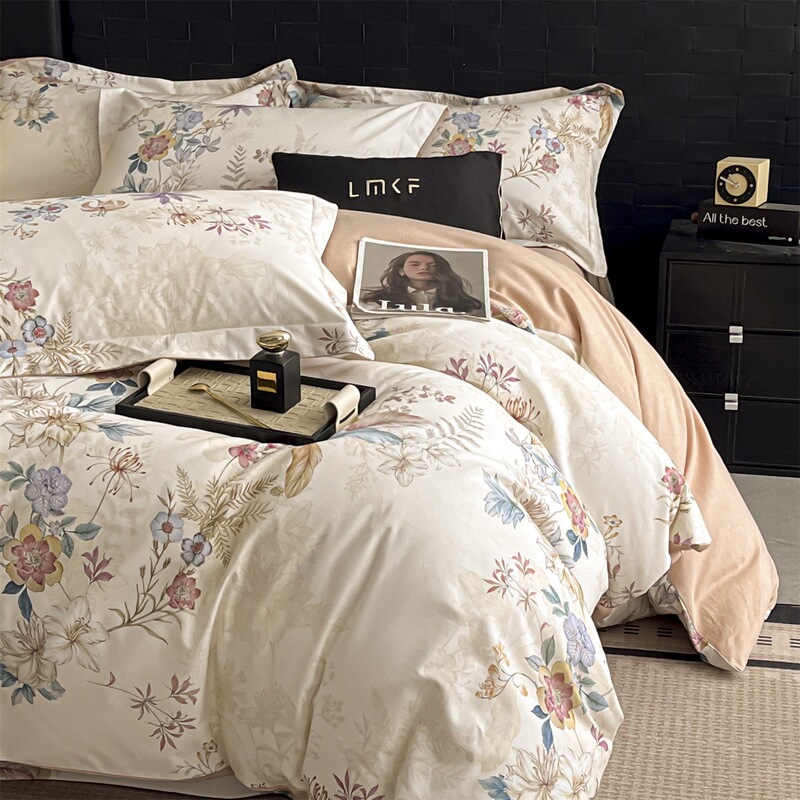 Gift Box Set of All-Cotton Eco-Friendly Thickened Brushed Digital Print Four-Piece Set of Pure Cotton Bed Sheet, Fitted Sheet, Duvet Cover, and Bedding Gift Box Set of All-Cotton Eco-Friendly Thickened Brushed Digital Print Four-Piece Set of Pure Cotton Bed Sheet, Fitted Sheet, Duvet Cover, and Bedding
