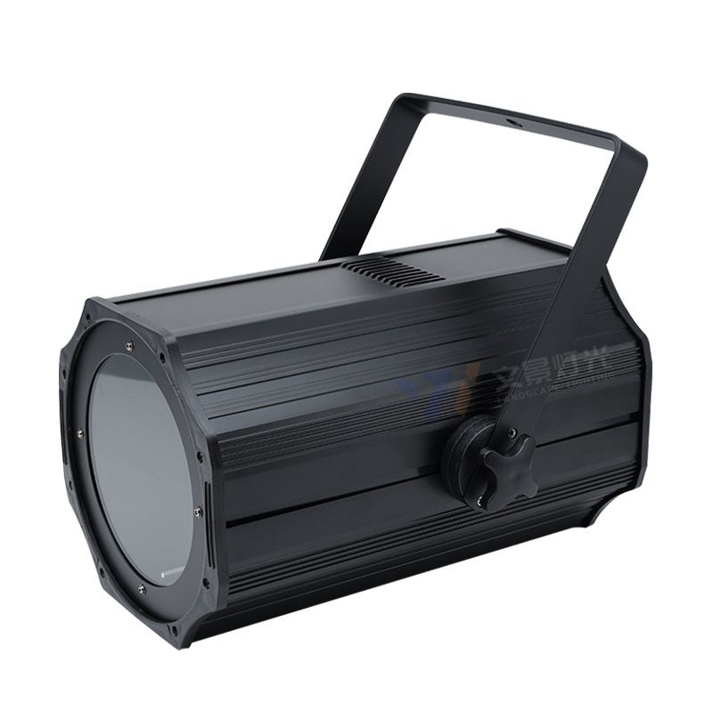 COB luz de superficie de enfoque foco led de larga distancia 200w giratorio sacudiendo la cabeza iluminación de escenario foco de luz de relleno al por mayor