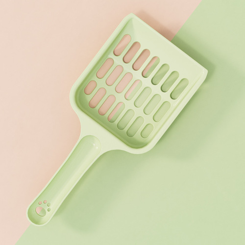Wholesale cat litter shovel large size cat litter box cleaning supplies drop-resistant and durable cat poop shovel macaron color dropshipping