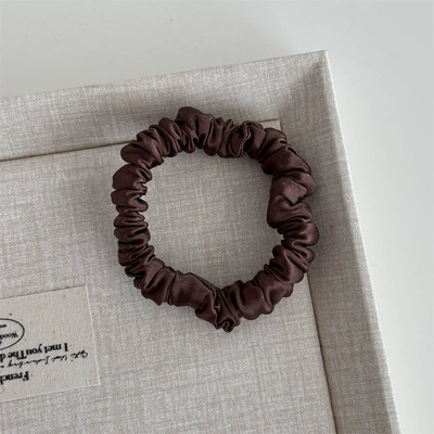 Saç üçün rezinlər Do Not Damage Hair, High-End - small-intestine-hair-tie-coffee-color