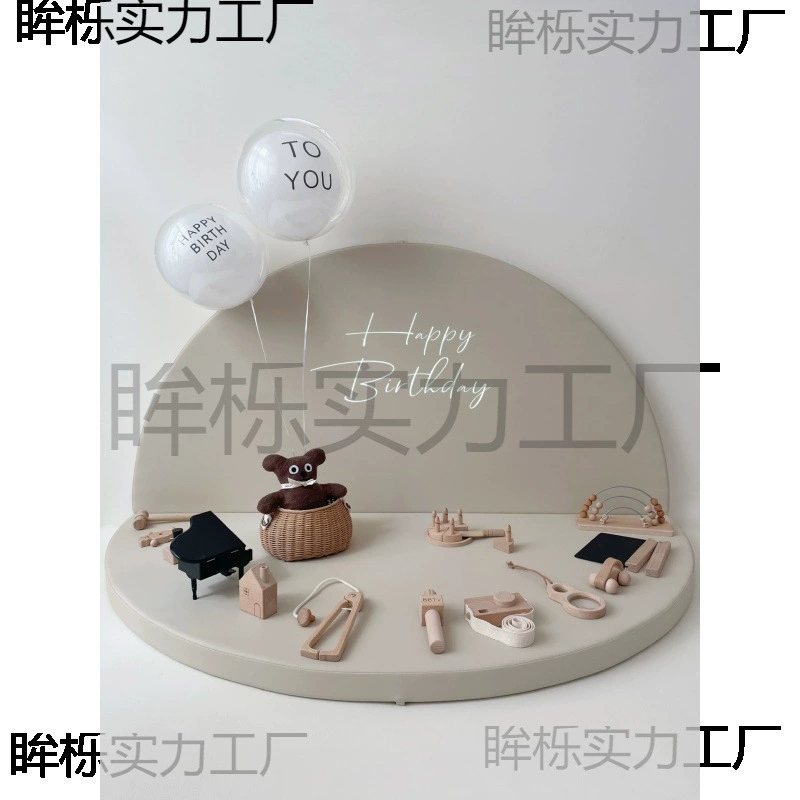 Деревянный набор реквизита для фотосессии на годик, игрушки для фотосъемки, подарок для девочек, реквизит для съемки