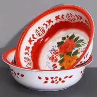 Винтажная свадебная утолщенная эмалированная раковина для ног, бытовая раковина для свадьбы, ПП, для стирки овощей, большая, прочная