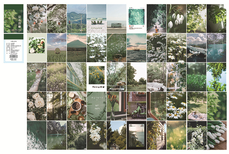 Yuniao cerrado dedo del pie etiqueta libro deseando Club serie retro creativo Collage artístico diario material de base papel 6 tipos